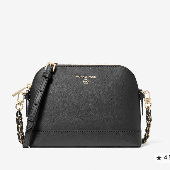 Michael Kors Handbags - Michael Kors Black and Gold Crossbody Bag- excellent condition!